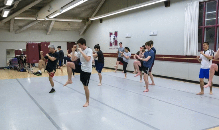 Martial arts class in Rose Hill Studio