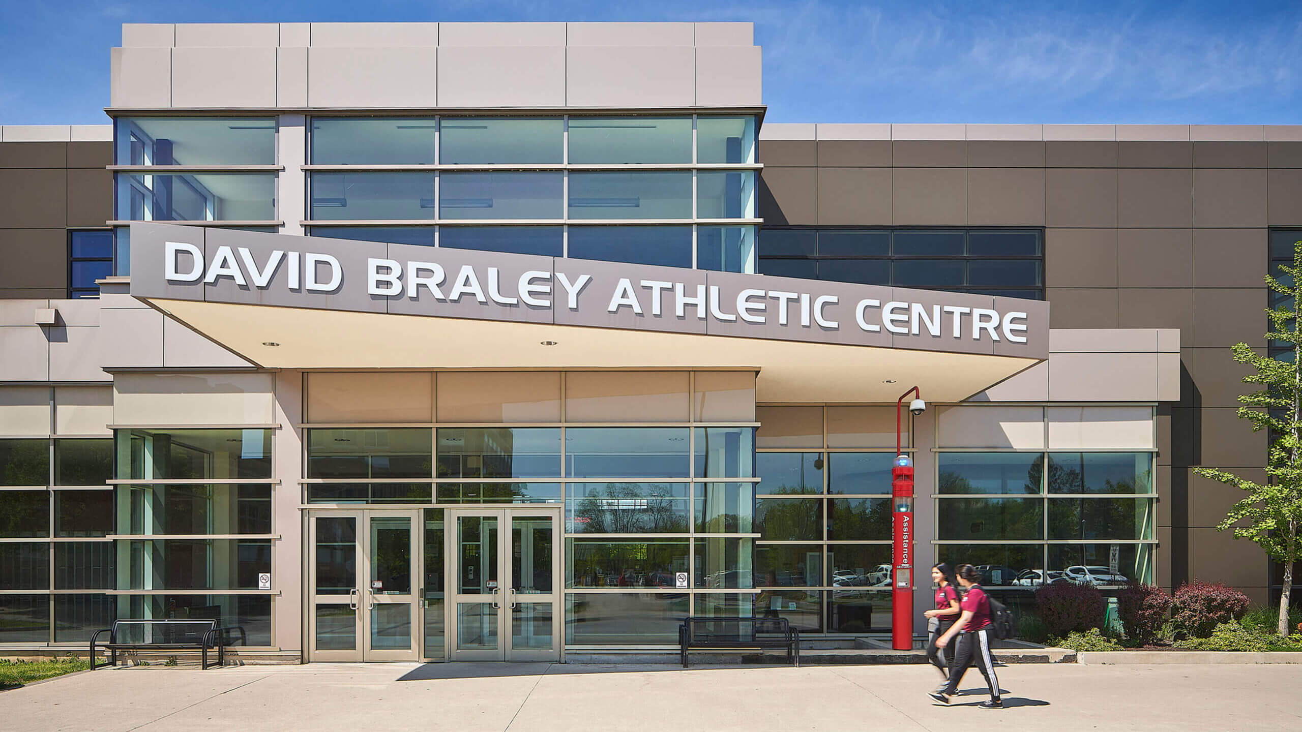 Exterior photo of the David Braley Athletic Centre building